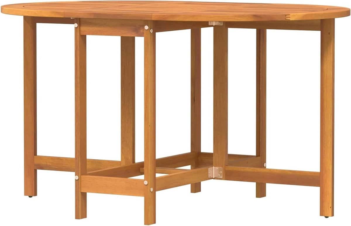 opvouwbare tuintafel hout bijzettafel buiten genieten massief