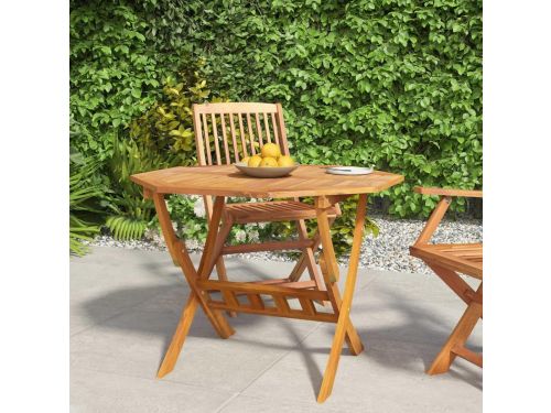Opvouwbare Tuintafel - Houten Klaptafel - Buiten Eten - Massief