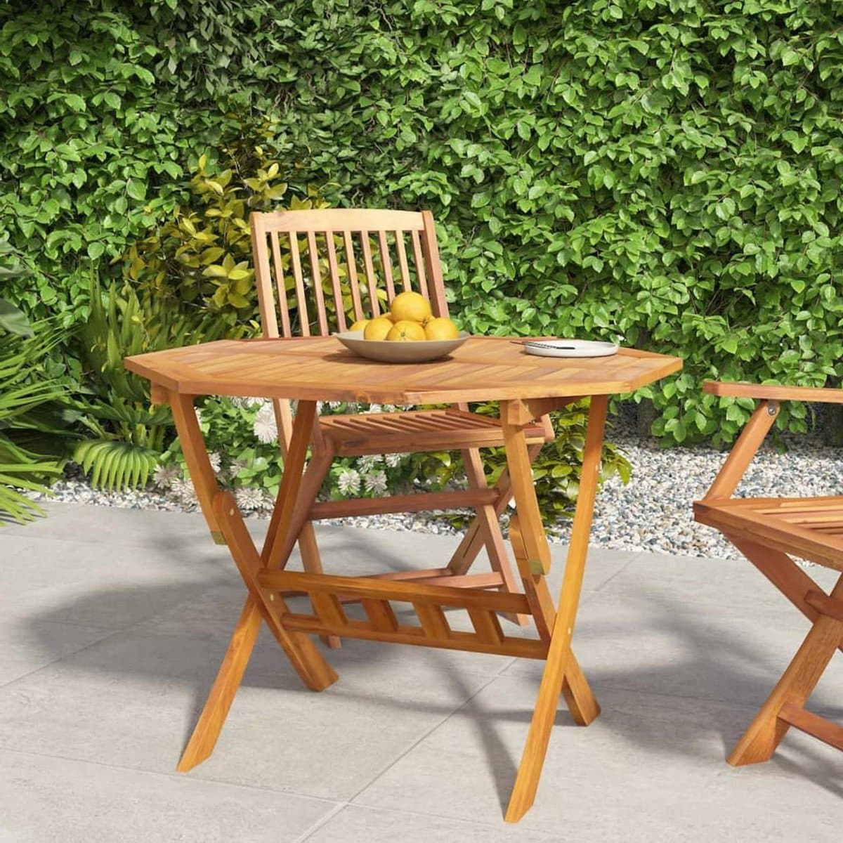 opvouwbare tuintafel houten klaptafel buiten eten massief