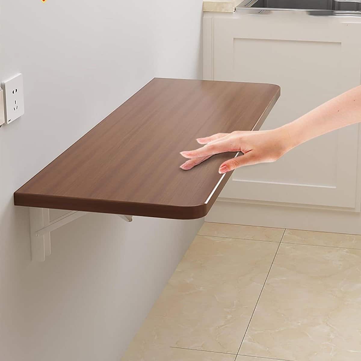 opvouwbare wandtafel klaptafel buiten ruimtebesparend werken veelzijdig