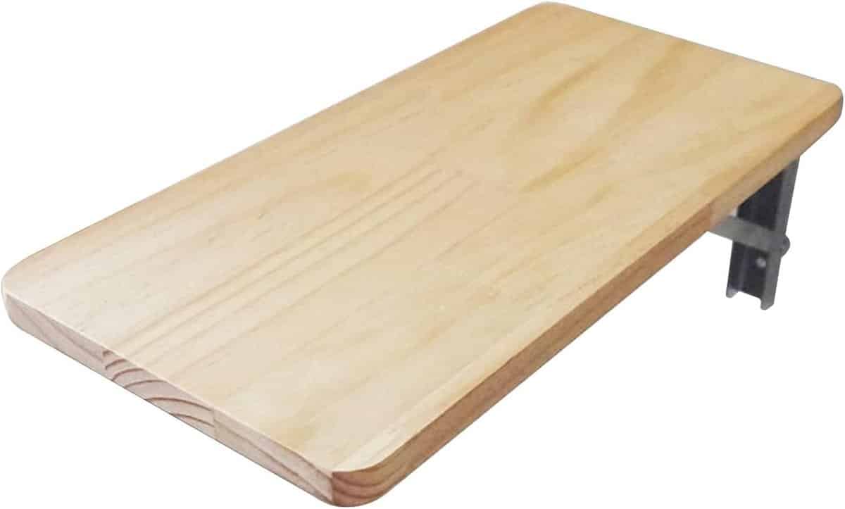 opvouwbare wandtafel klaptafel extra werkruimte massief hout