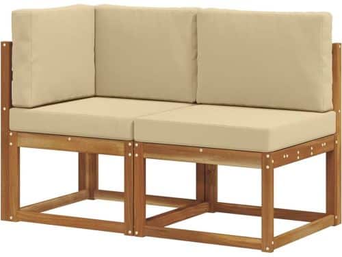 Outdoor bank met kussens - Modulaire loungebank Tuin - Terras