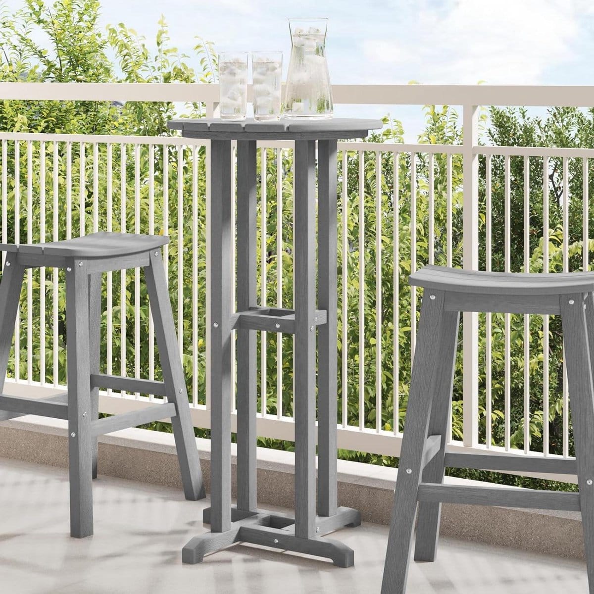 outdoor bartafel tuintafel rond buiten borrelen weerbestendig