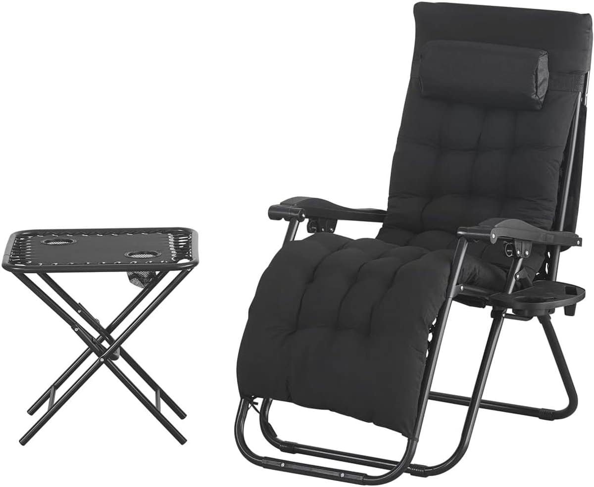 outdoor ligstoel lounge stoel buiten ontspannen vergrendelbaar
