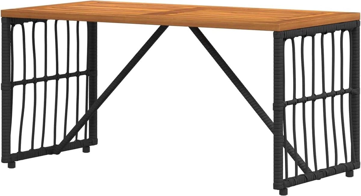 outdoortafel tuintafel bijzettafel buiten ontspannen acaciahout tafelblad