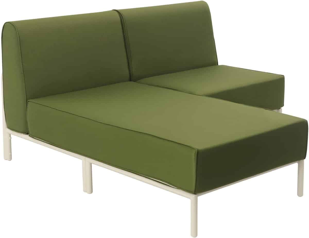 oviala modulaire lage tuinset voor 2 personen khakigroen