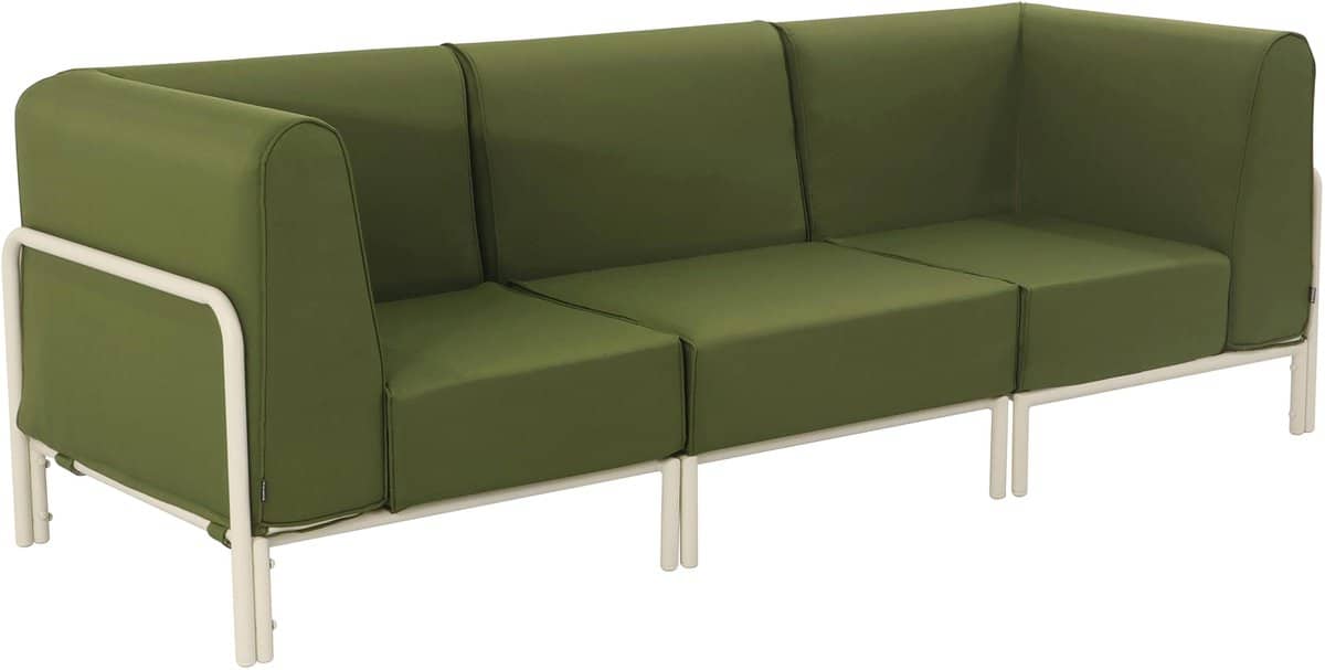 oviala modulaire lage tuinset voor 3 personen khakigroen