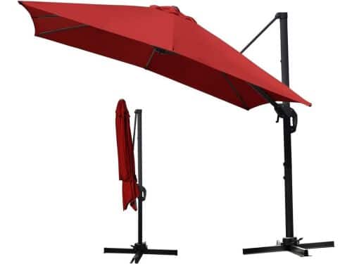 Parasol Ø 300 cm, als zweefparasol met 360 graden draaifunctie