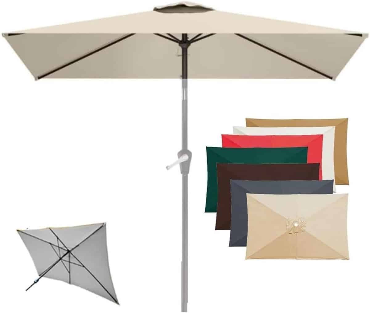 parasol vervangdoek parasolhoes bovenstuk buiten zonnen scheurbestendig