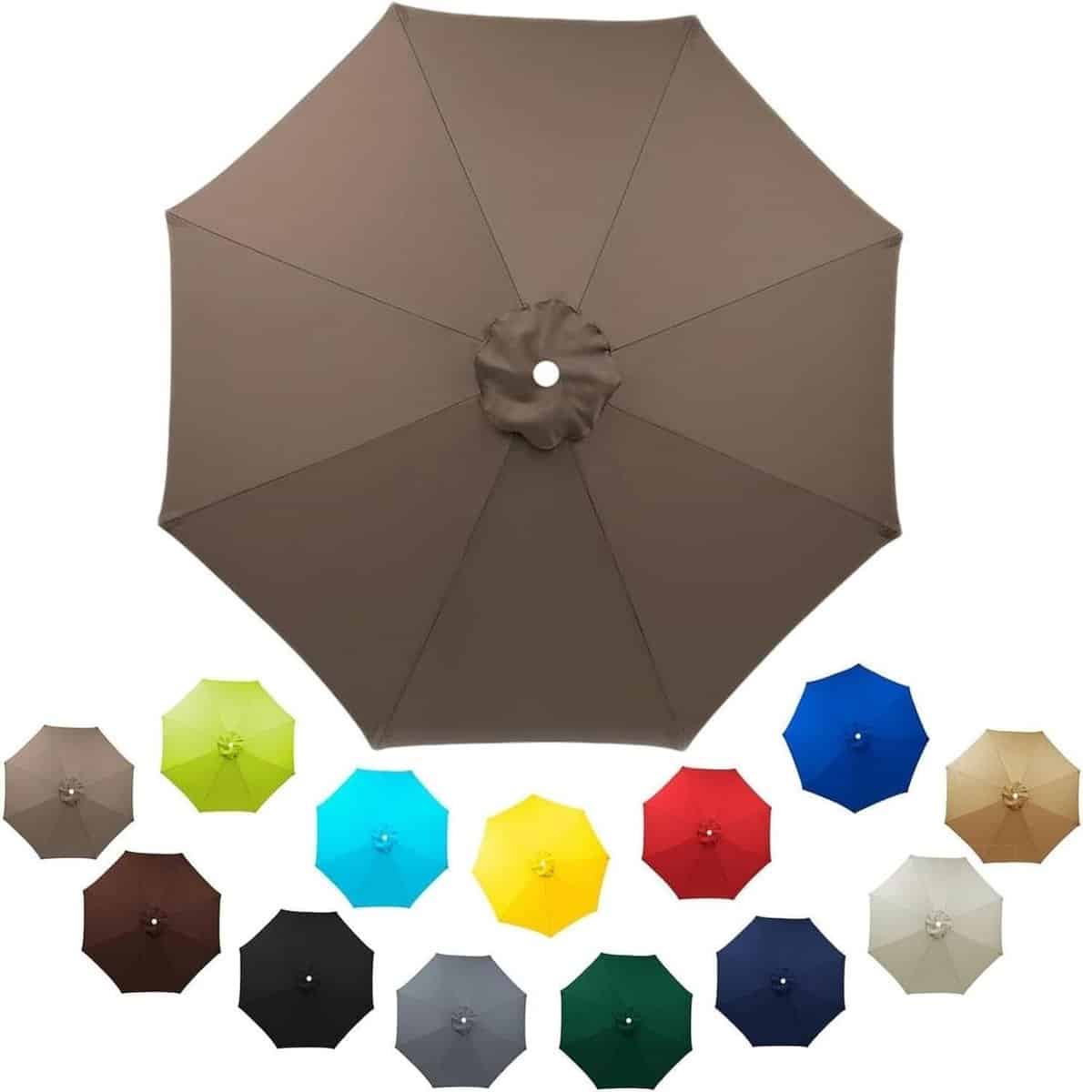 parasol vervangdoek parasolhoes buiten beschermen waterafstotend polyester