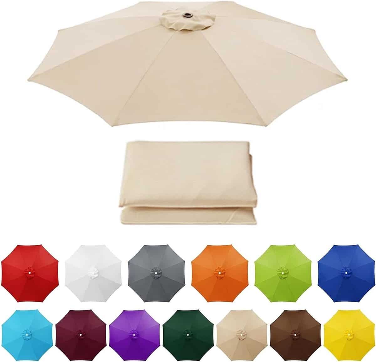 parasol vervangdoek parasolhoes buiten schaduw creëren waterdicht