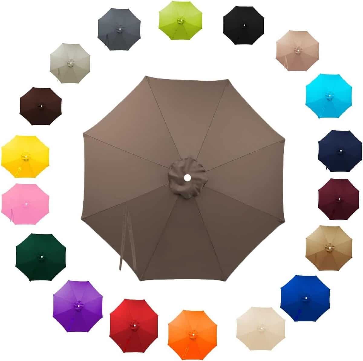 parasol vervangdoek parasolhoes rond buiten zitten waterdichte