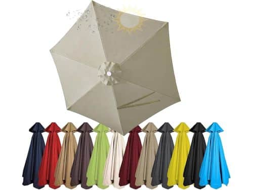 Parasol Vervangdoek - Parasolhoes - Terras Beschermen - Ingebouwd Ventilatieontwerp