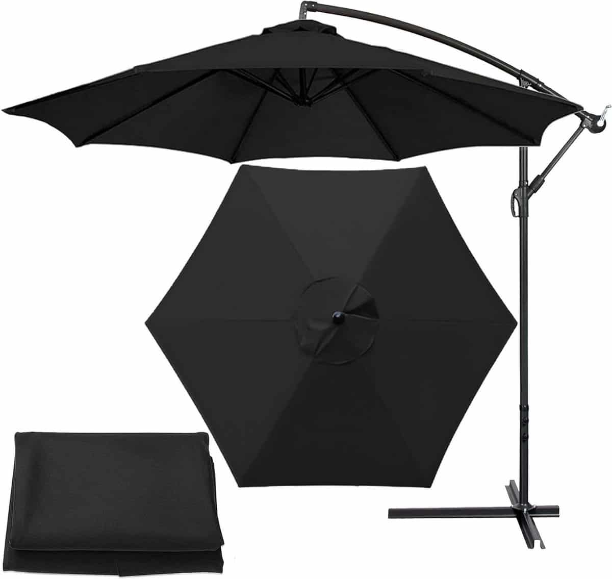 parasol vervangdoek parasolhoes tuin buiten leven uv50+