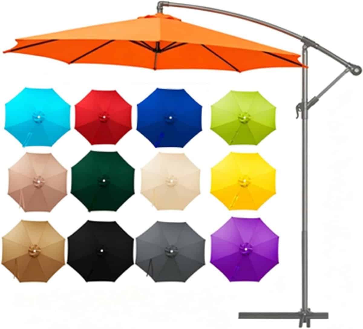 parasol vervangdoek parasolhoes tuin buiten zonnen geventileerd