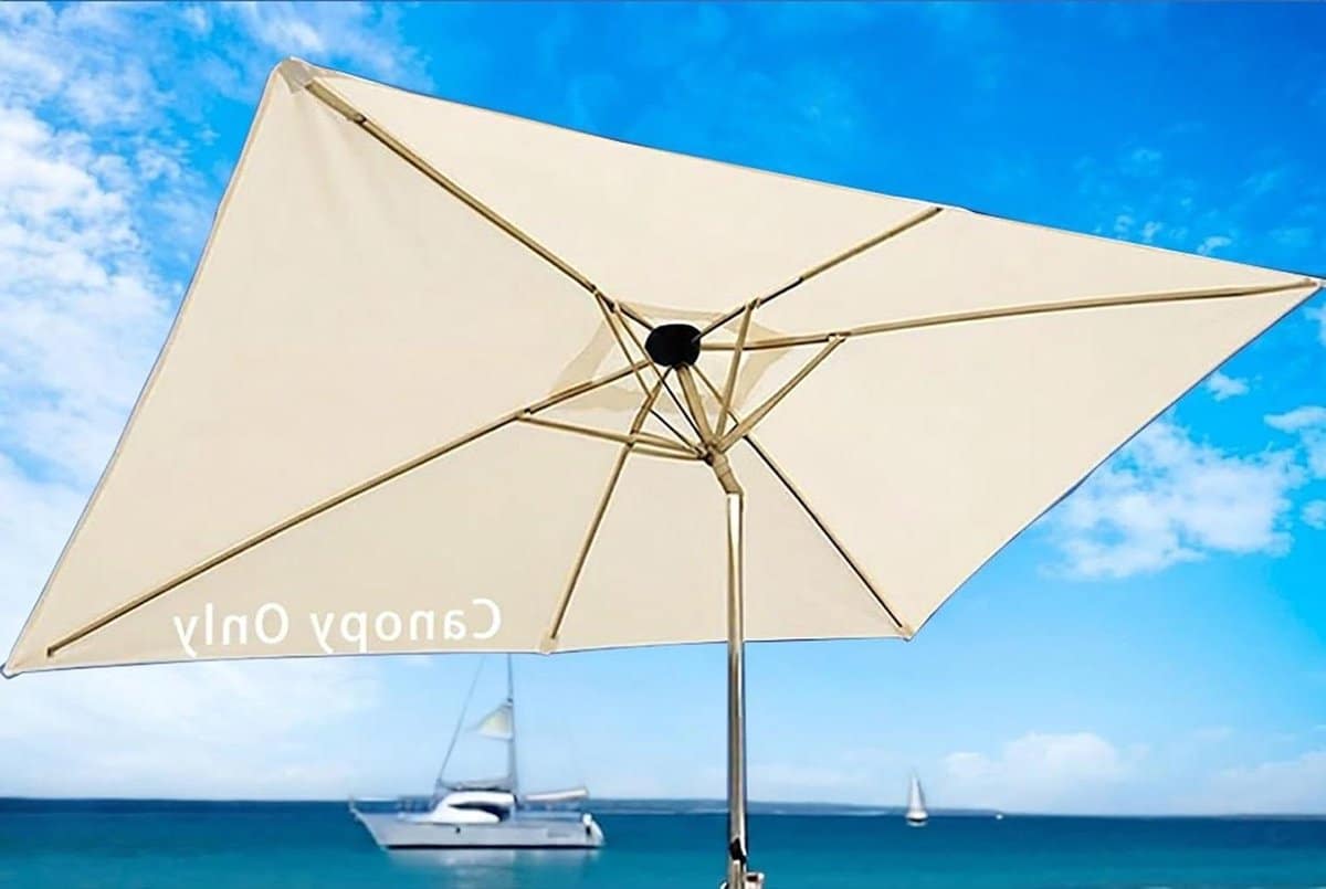 parasol vervangdoek rechthoekig parasolhoes tuin buiten zonnen