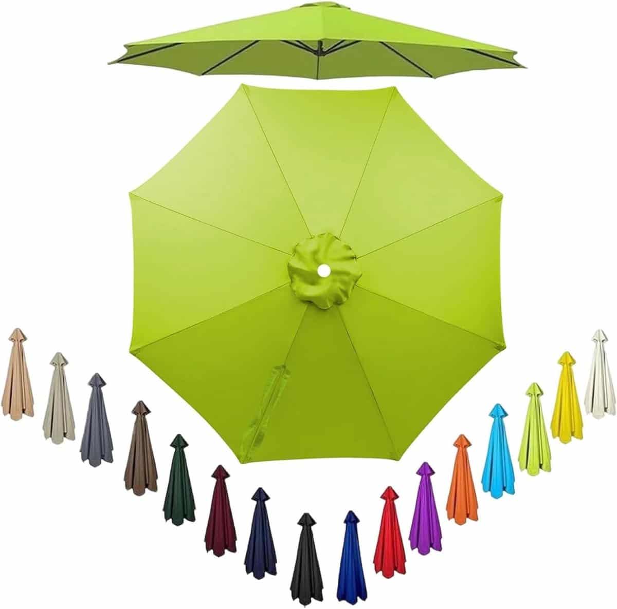 parasol vervangingsdoek parasolhoes buiten terras beschermen universeel