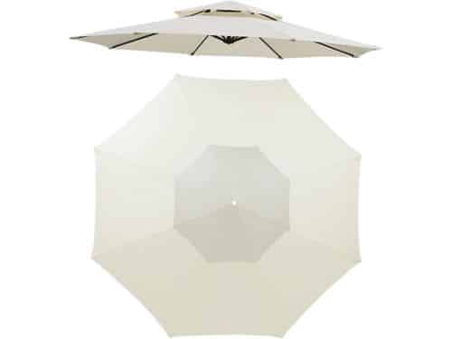 Parasol Vervangingsdoek - Parasolhoes Dubbele Top - Buiten Genieten