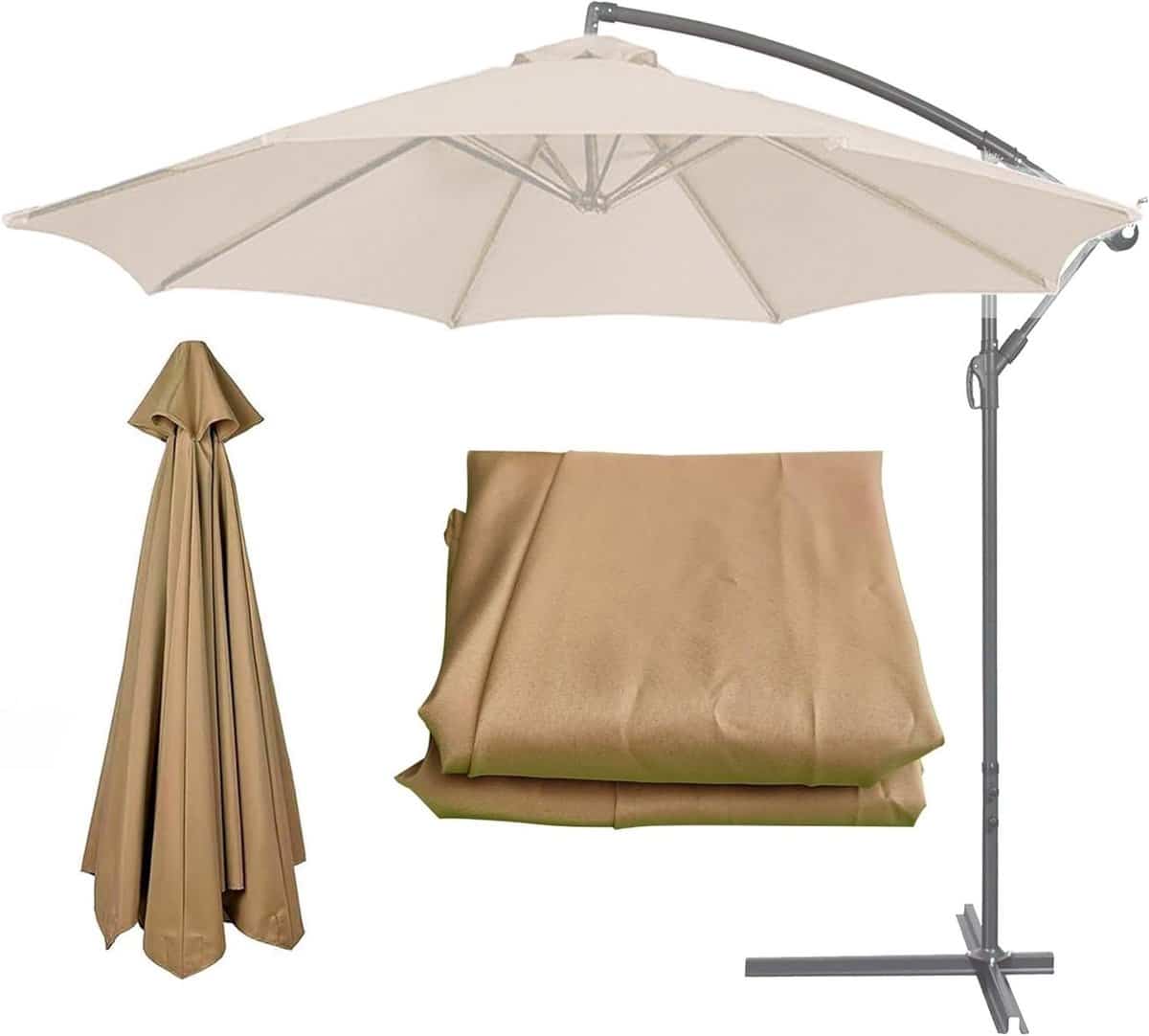parasol vervangingsluifel parasolhoes buiten terras beschermen 6