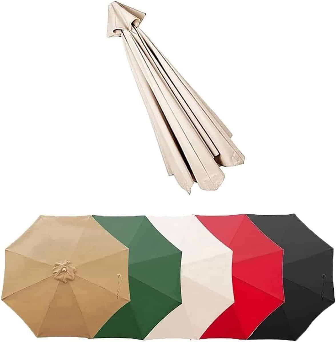 parasol vervangingsluifel parasolhoes terras beschermen uv30+ waterdicht