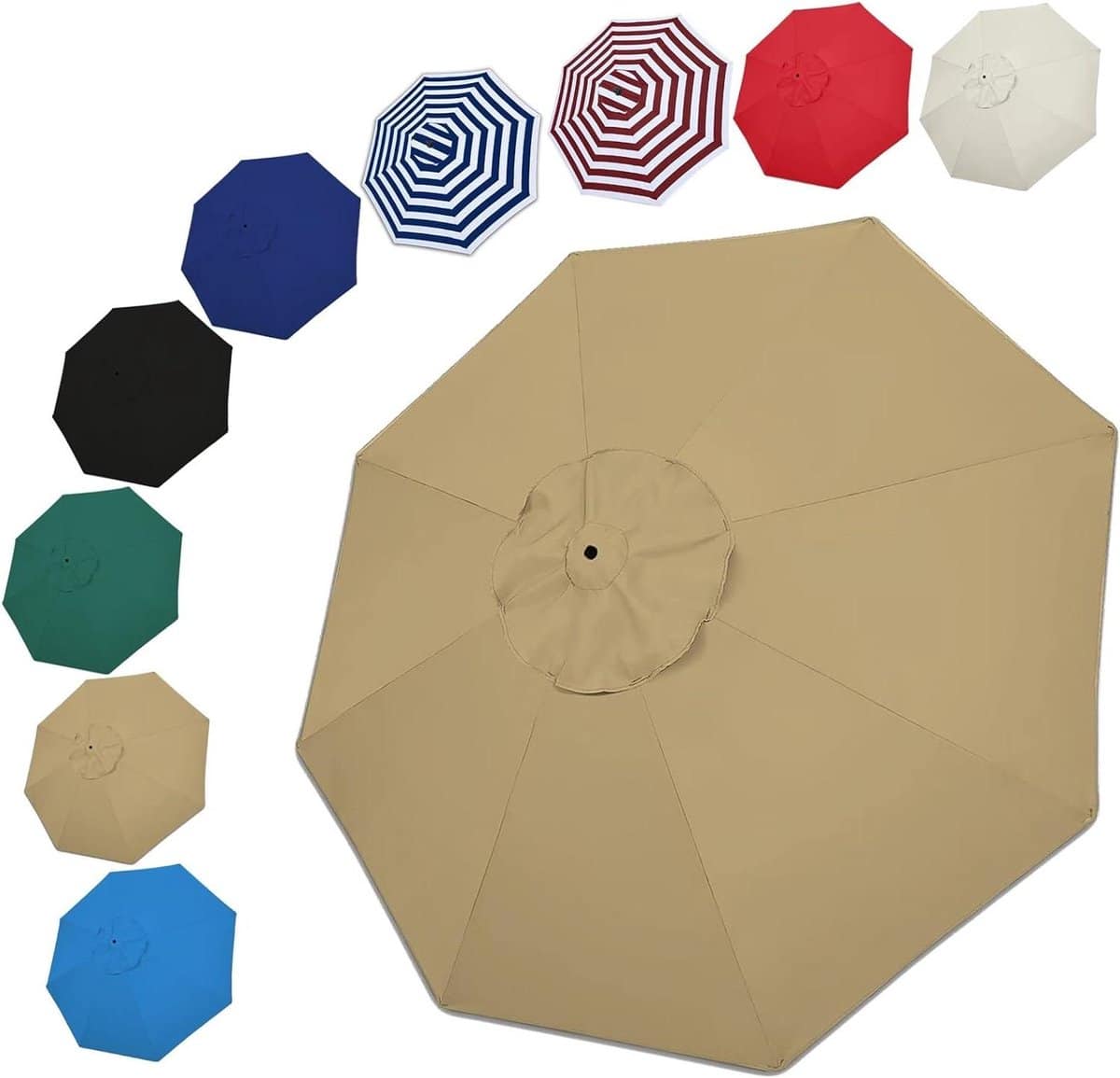 parasol vervangingsluifel parasolhoes terras beschermen waterdicht uv bestendig