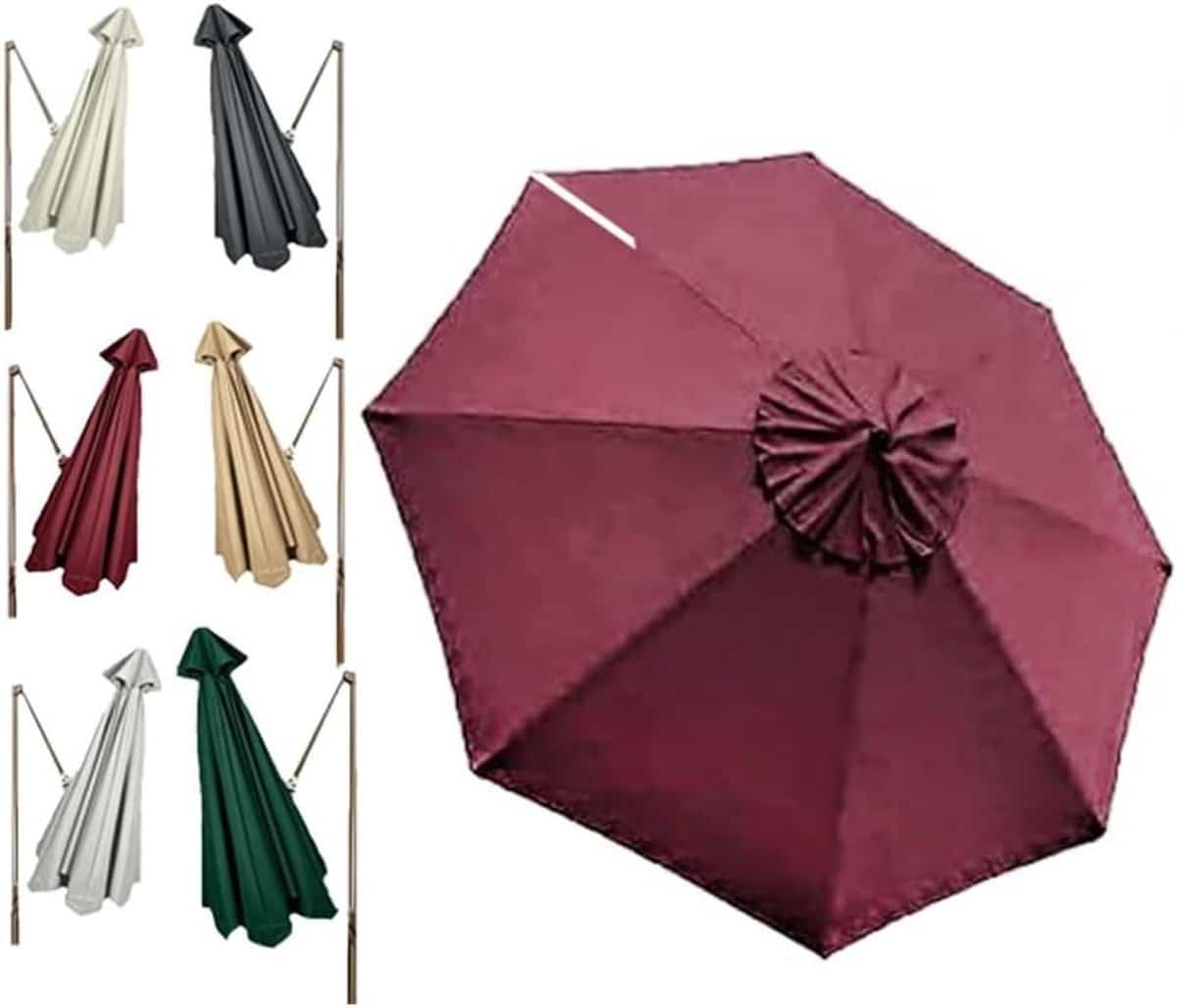 parasol vervangingsstof parasolhoes luifel buiten zonnen 8 ribs