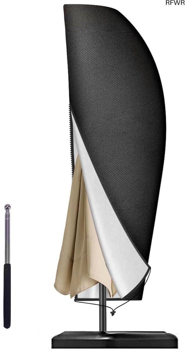 parasolhoes afdekhoes parasol beschermen met telescopische stok