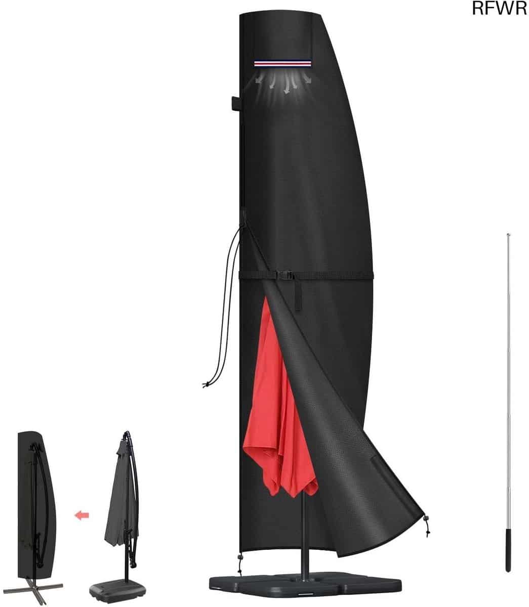 parasolhoes parasol afdekking tuinmeubelen beschermen waterdicht ademend
