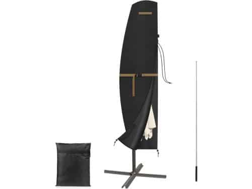 Parasolhoes - Parasolafdekking - Terras Bescherming - Inclusief Telescoopstang