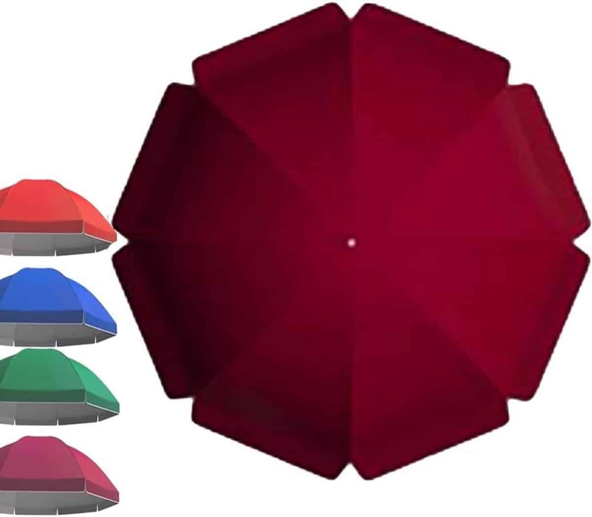 parasolhoes vervangingsdoek parasol luifel buitenruimte verfraaien dubbellaags