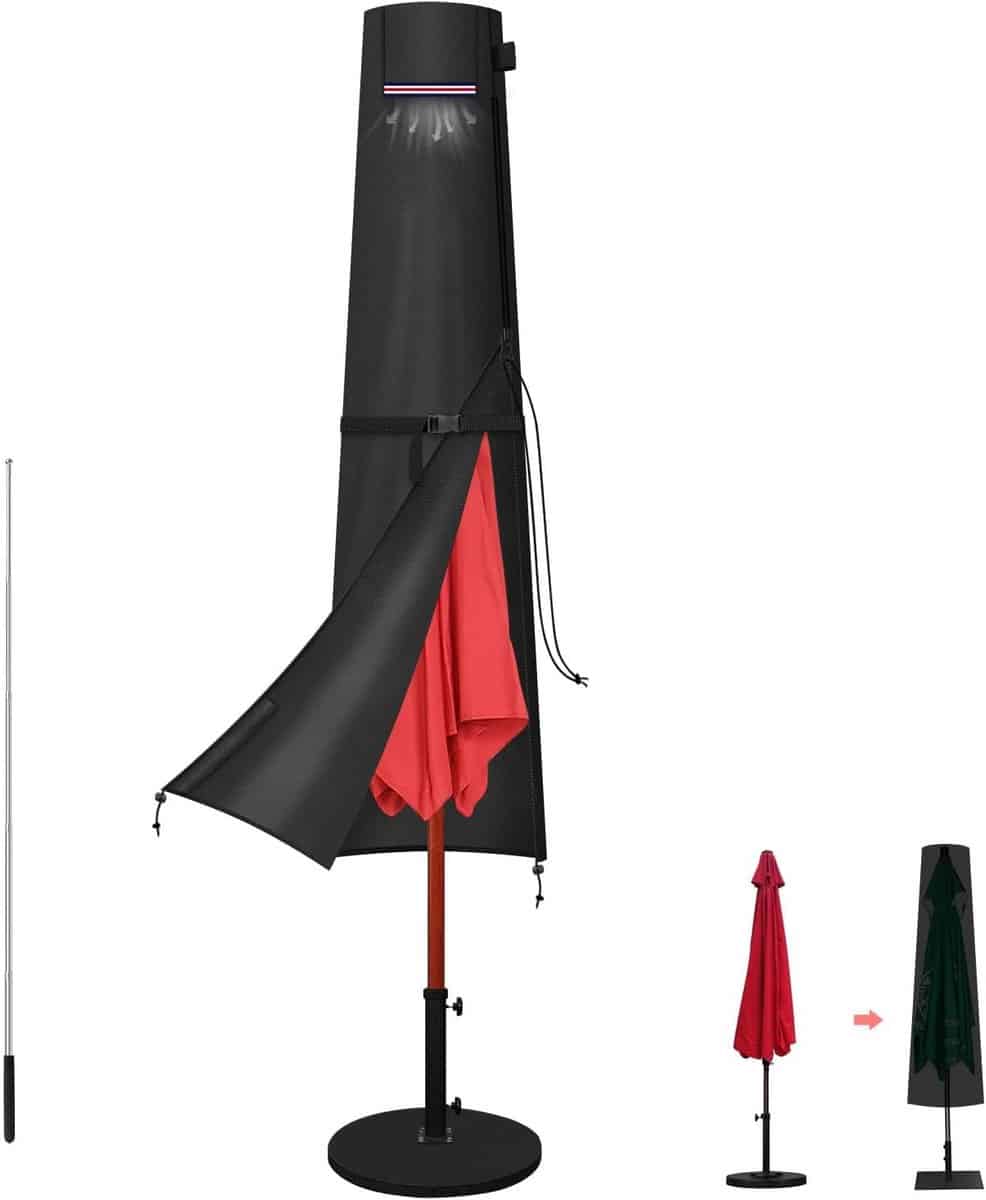 parasolhoes waterdicht tuinparasol beschermhoes parasol beschermen met