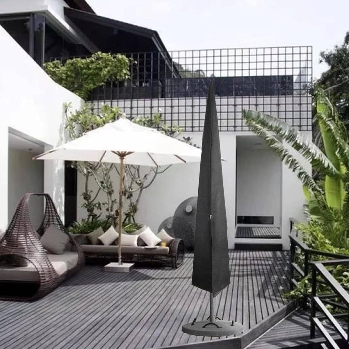 parasolhoes waterdicht tuinparasol beschermhoes tuinmeubelen beschermen scheur