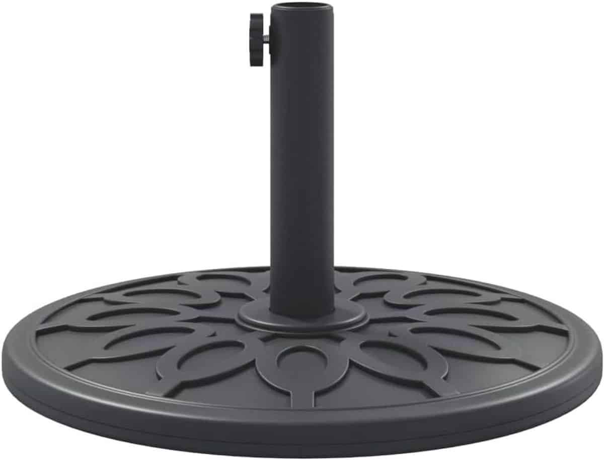 parasolstandaard parasolvoet rond terras stabiliseren beton gevuld