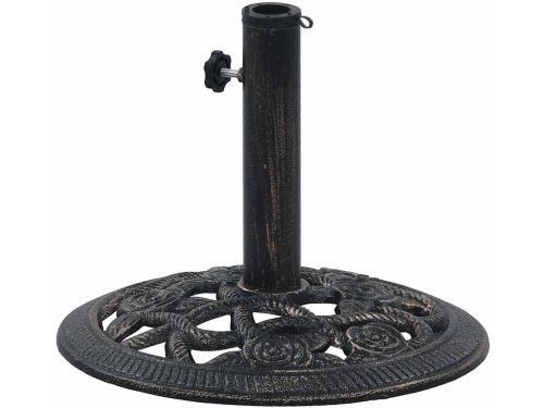 Parasolvoet Gietijzer - Parasolhouder Voet - Terras Stabiliseren - Bloemenrolpatroon