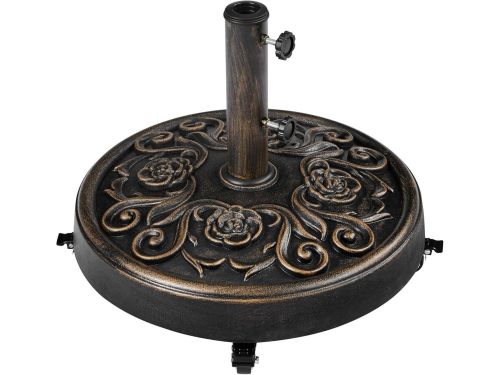 Parasolvoet met Wielen 25 kg - Verrijdbare Parasolstandaard voor Tuin
