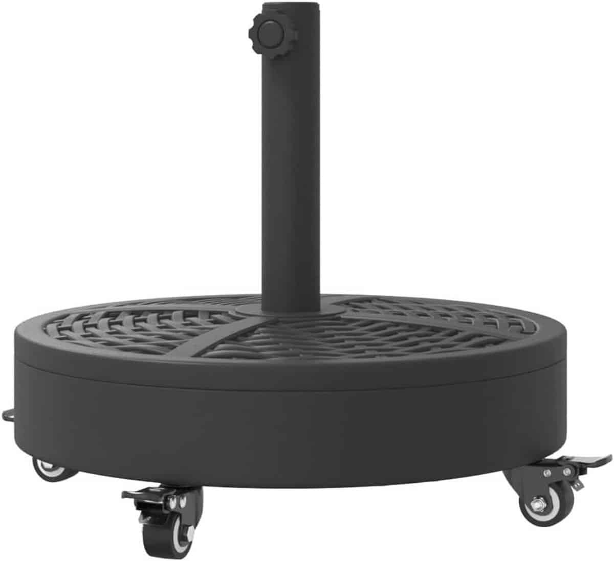 parasolvoet parasolhouder terras genieten met wielen