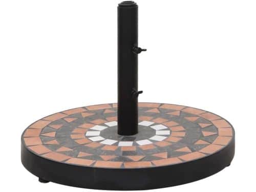 Parasolvoet Rond - Terracotta Wit - Buiten Zitten - Keramische