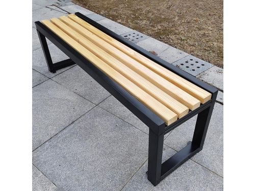 Parkbank Hout Metaal - Buiten Zitten - Tuin Ontspanning