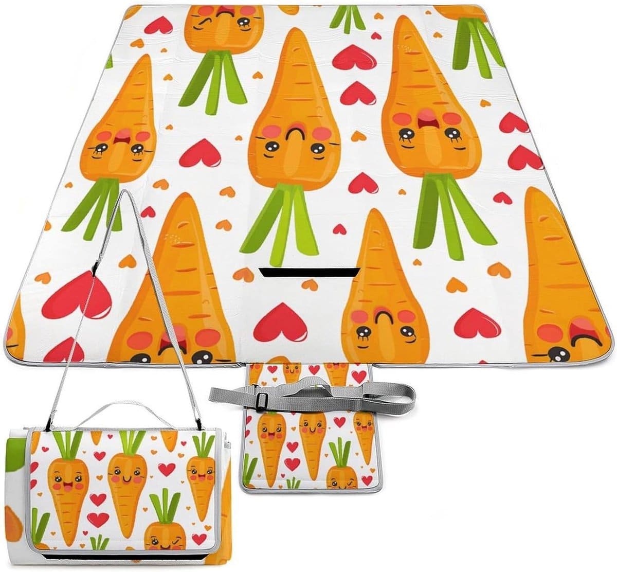 picknickmat cartoon stijl kampeertapijt buitenkleed gezellig buiten zitten