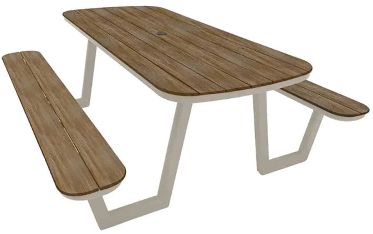 picknicktafel lazio | aluminium/kunststof | 200cm | 6 8 personen
