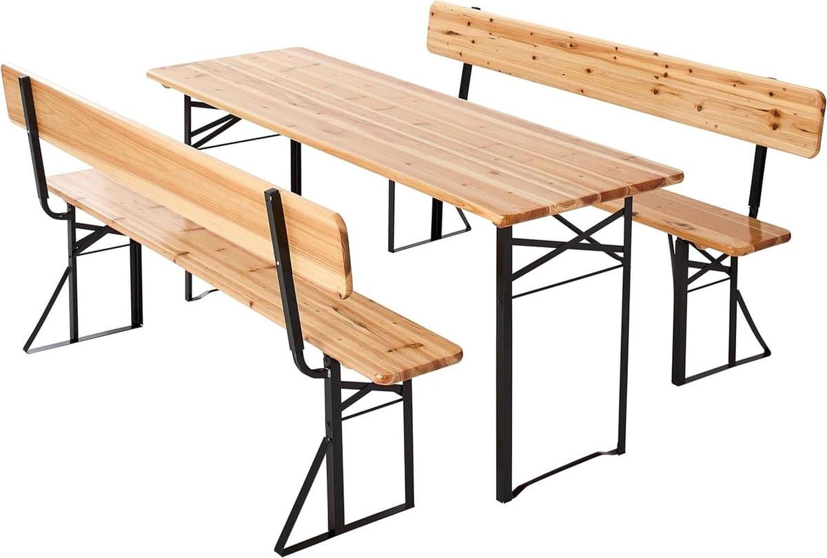 picknicktafel met banken buitenmeubilair set gezellig samenzijn