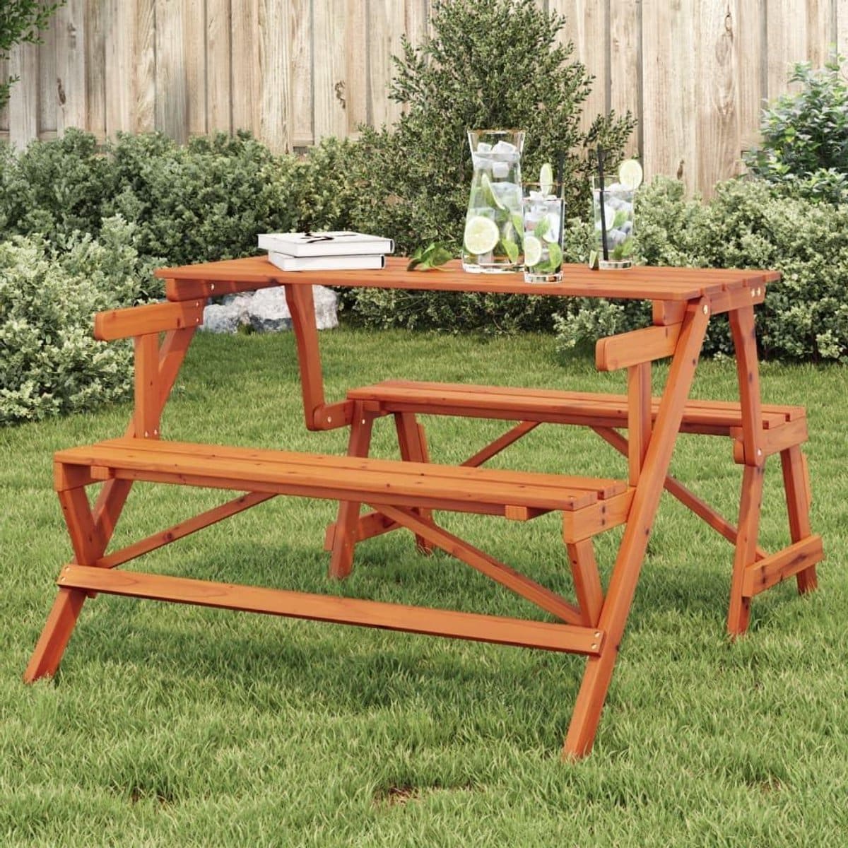 picknicktafel met bankjes tuinmeubel klaptafel buiten ontspannen