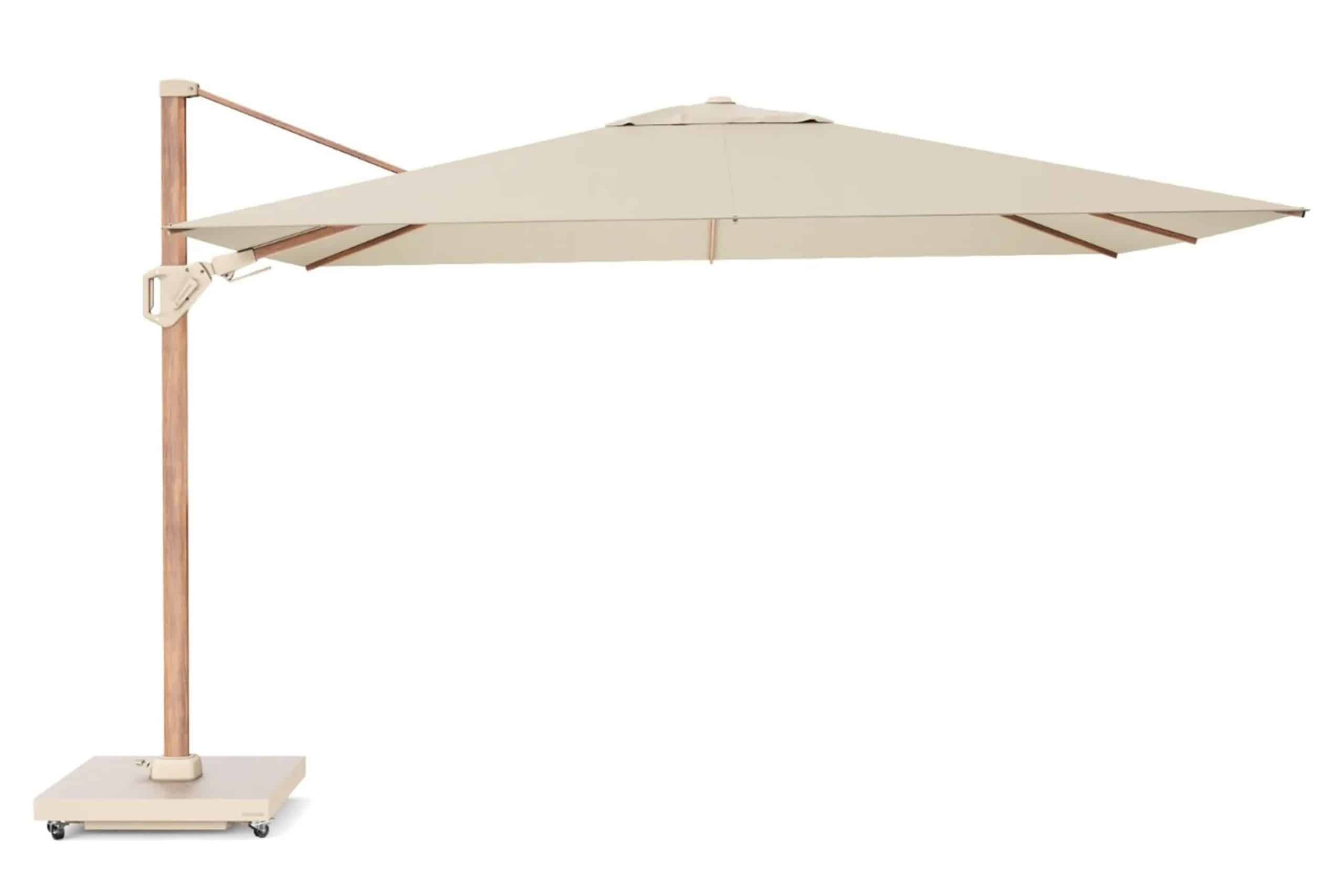 platinum challenger zweefparasol 2.6×3.5m t2 premium (excl.voet) champagne
