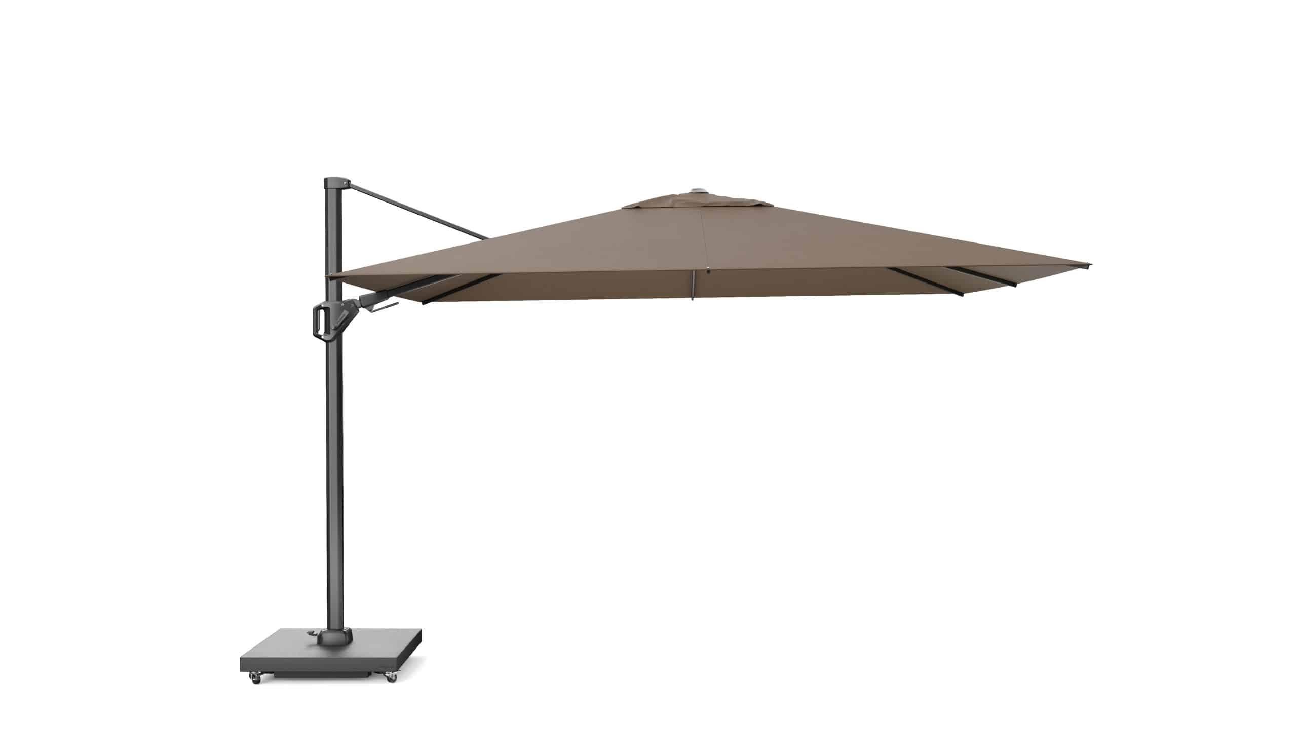 platinum challenger zweefparasol t2 premium 2.60×3.50 havanna