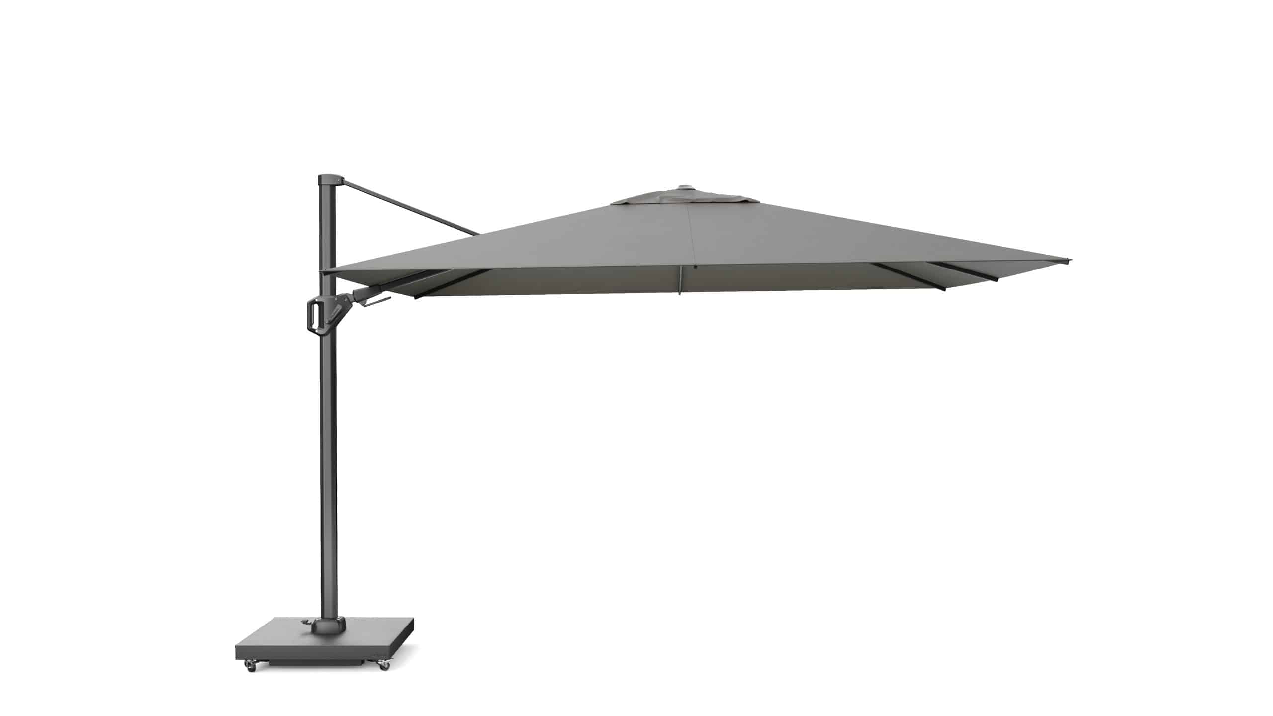 platinum challenger zweefparasol t2 premium 2.60×3.50 manhattan licht grijs