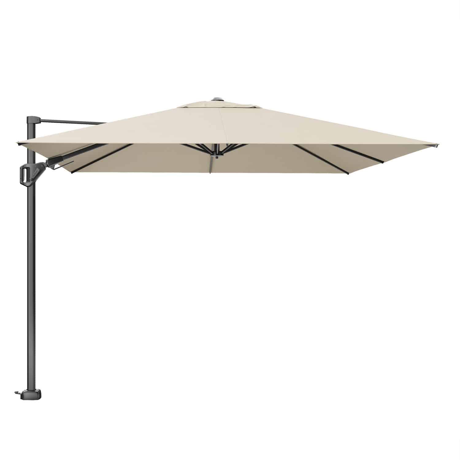 platinum challenger zweefparasol t2 premium 3×3 champagne