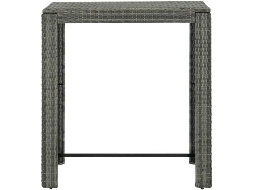 Polyrotan Bartafel - Tuintafel Bar - Buiten Zitten - Gepoedercoat