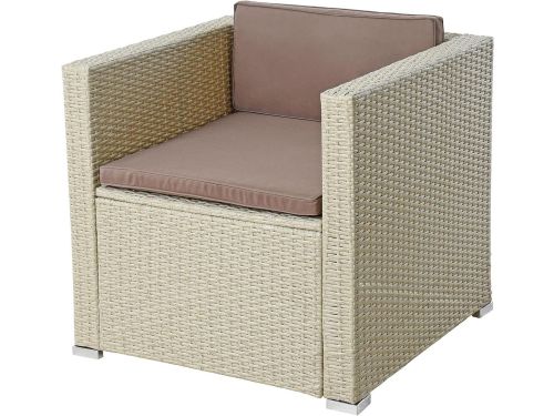 Polyrotan Tuinstoel - Lounge Fauteuil - Buiten Ontspannen - Inclusief