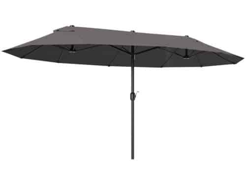 Premium Dubbele Parasol - Tuinparasol met Handslinger - Stokparasol