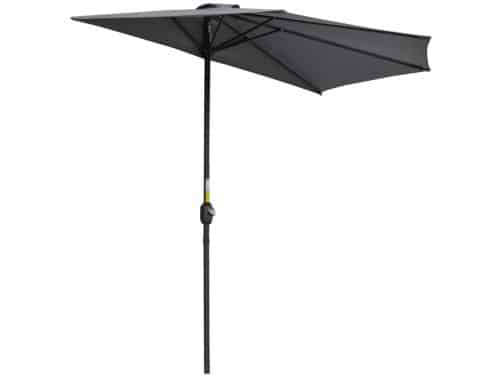 Premium Parasol - Halfronde Tuinparasol met Draaihendel - Stokparasol